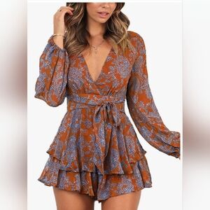 Relipop, small , orange purple floral